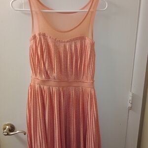 LC Lauren Conrad Peach Sleeveless Dress